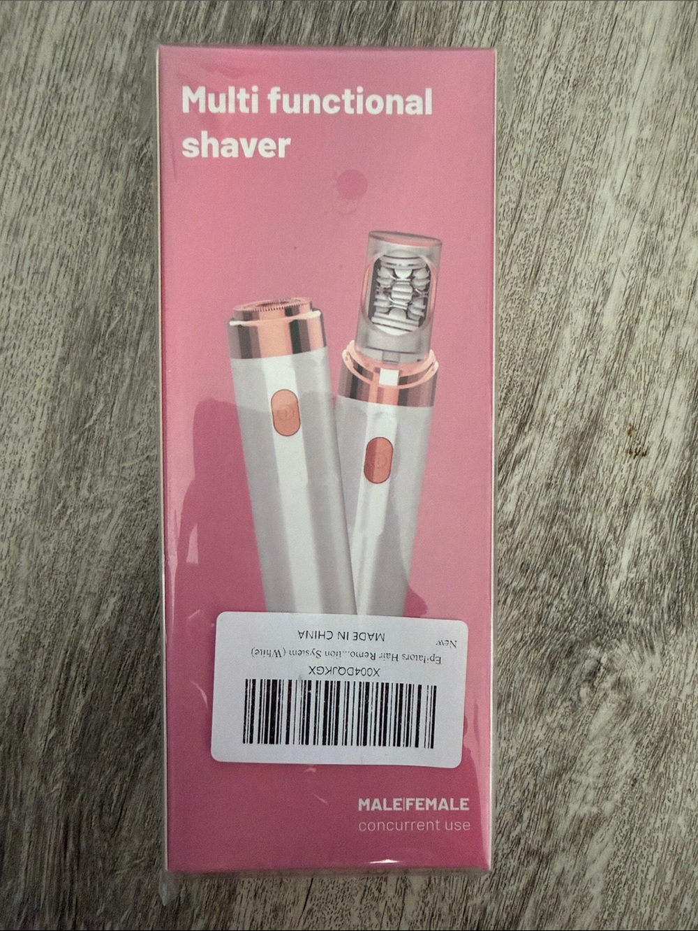 Multi Functional Shaver - White with Rose Gold Accents